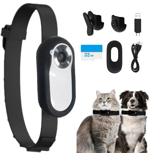 PetView Cam - Cámara de collar inalámbrica HD 1080P